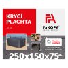 Krycí plachta - 250x150x75 cm