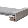 Nextwood terasová lemovací lišta ve tvaru L, šedá, WP1325 (Rozměry: 51x57x2000 mm)