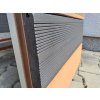 Nextwood WPC plné terasové prkno NEXT line, antracit, 4 metry, WP1166 (Materiál WPC, Rozměry a váha 21x140x4000 mm - 14800 g)