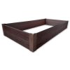 WPC vyvýšený záhon 200x100 cm, wenge Rozměr: 200x100x30 cm (Rozměr 200x100x30 cm)
