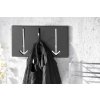 Moderní nástěnný věšák - Šipka, velký černý