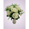 F19076 kytica ruza krem