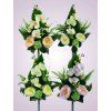 F2312 kytica pivonia s orchideou