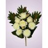 TRH2311 1 kytica ruza chryzantema kremova
