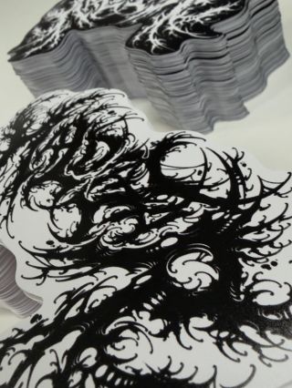 Tisk samolepek :) tvarový ořez. 15cm samolepky. 300ks.