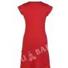 Krátké šaty s krátkým rukávem, červeno-žluté, kruhové aplikace, protřihy,výšivka