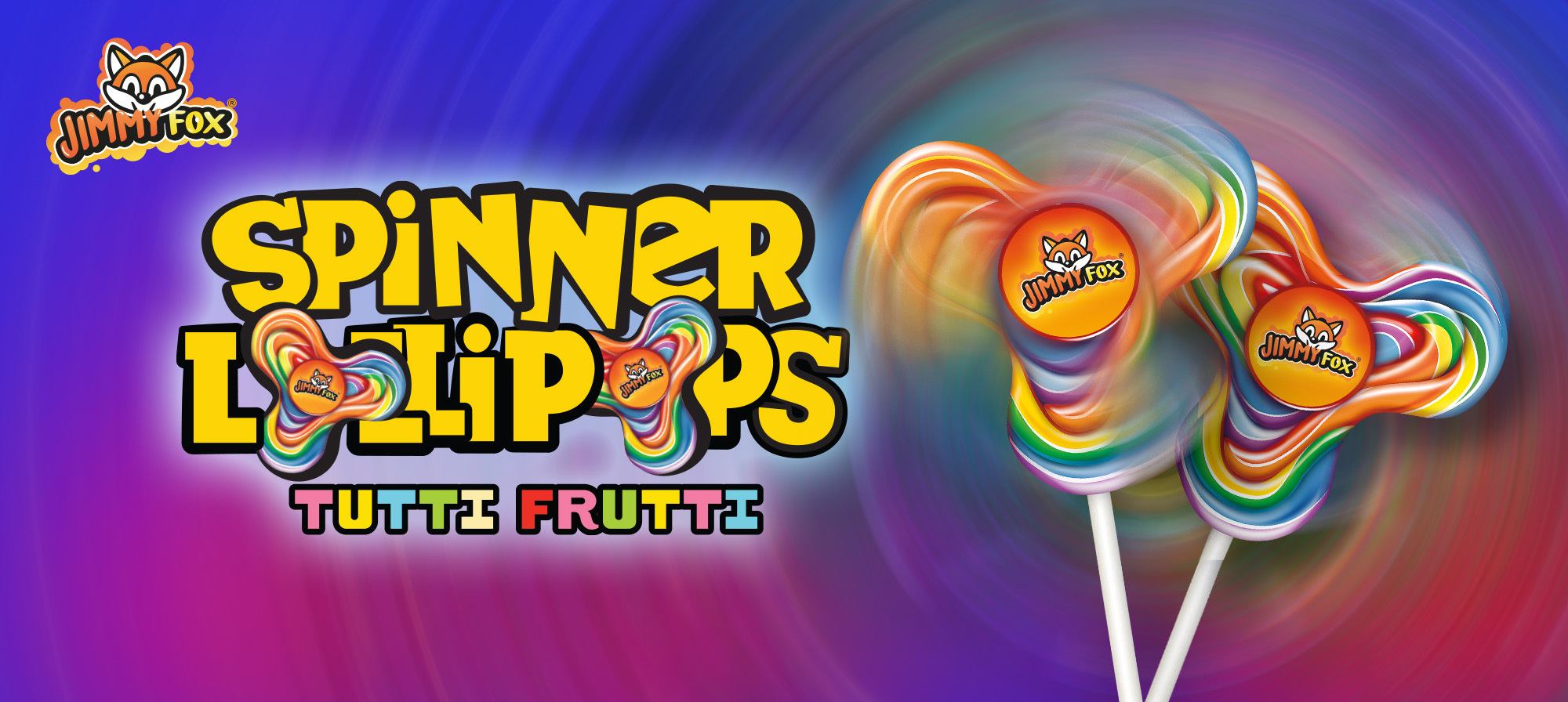 Spinner Lollipops Tutti Frutti