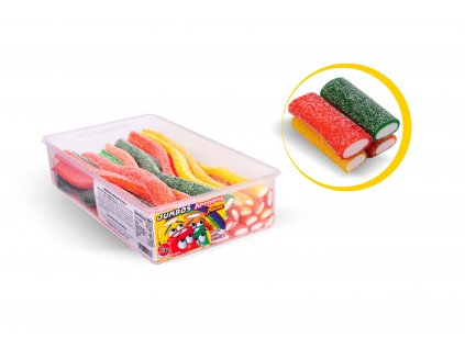 1206 JAKE TUBO pendreky 4 barvy - kyselé (6x30ks x 50g)