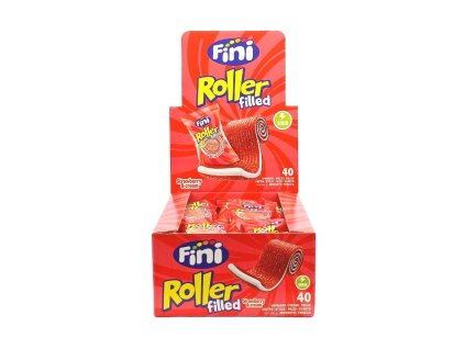 FINI Roller filled strawberry cream 18x20g