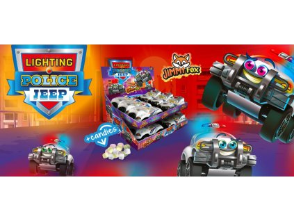 1711 JIMMY FOX LIGHTING POLICE JEEP