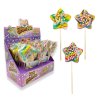 JIMMY FOX STAR LOLLIPOPS TUTTI FRUTTI WITH SPRINKLES 50g