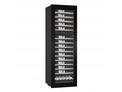 Vinotéka WineKeeper Exclusive 112D Full Glass černá, Push-Pull