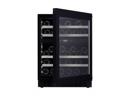 Vinotéka vestavná WineCave 700 60D, Full Glass černá, Push-Pull