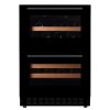 Vinotéka vestavěná WineCave 60DD Fullglass Black