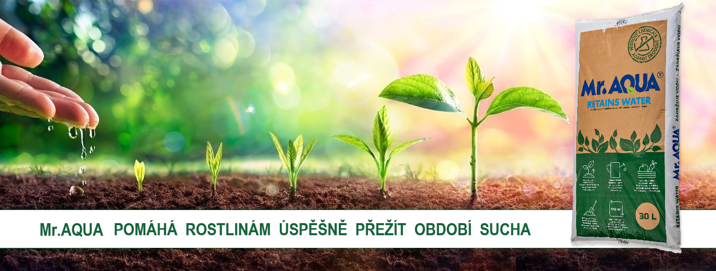 Mr.AQUA pomáhá rostlinám úspěšně přežít sucho