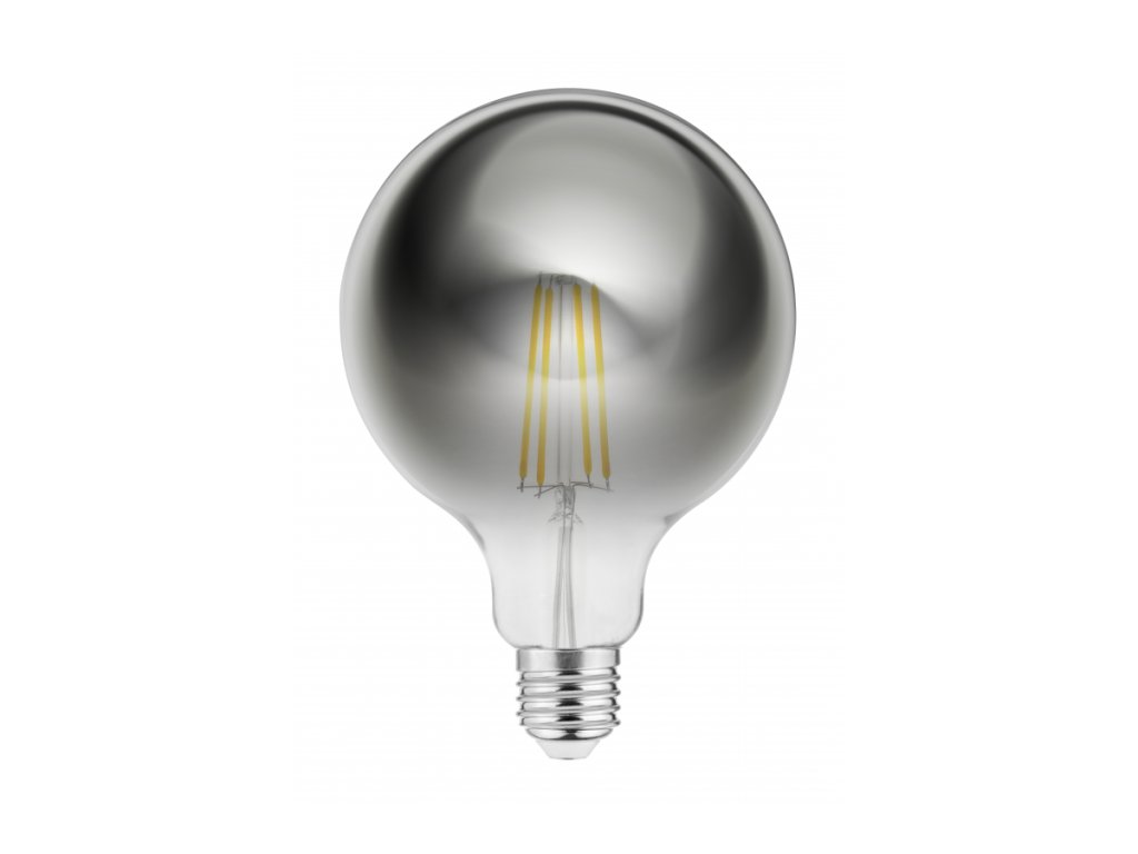 Žiarovka LED E27, Vintage, G125, 230V, 8W, 2700K, 720lm, filament