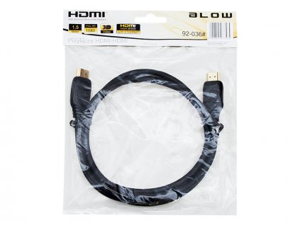 Šnúra HDMI k/HDMI k 1.5m , 6mm, ETHERNET, verzia 1.4