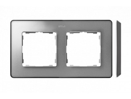 SIMON 82 rámik 2x, hliník, 8201620-293