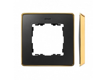 SIMON 82 Detail, rámček 1x, grafit zlatá, IP20/IP44, 8201610-242