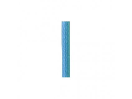 Kábel textilný 2x0.75mm², 1m, modrý + nosné lanko