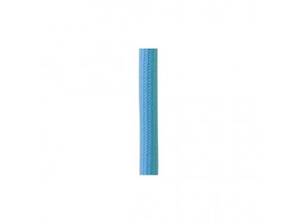 Kábel textilný 2x0.75mm², 1m, modrý + nosné lanko