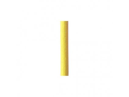 Kábel textilný 2x0.75mm², 1m, žltý + nosné lanko