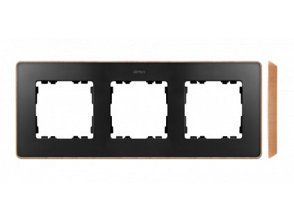 SIMON 82 Detail Rámček 3- násobný čierny, 8201630-271