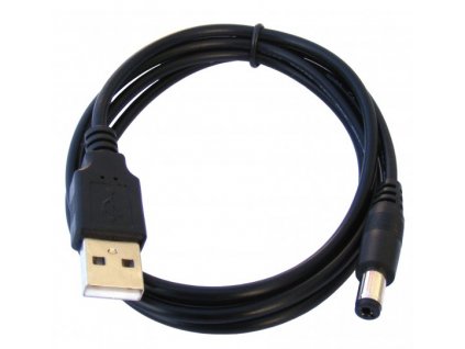 Šnúra USB - DC 2.1/5.5mm , 1.2m