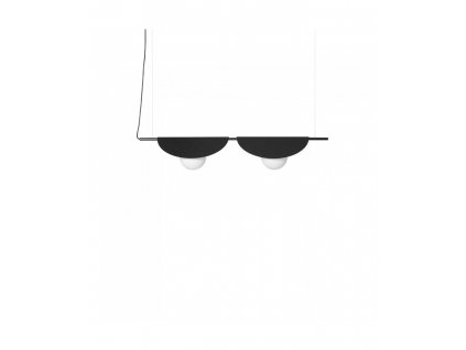 Svietidlo stropné SALLO B dvojité, G9, 2x12W, IP20, čierne