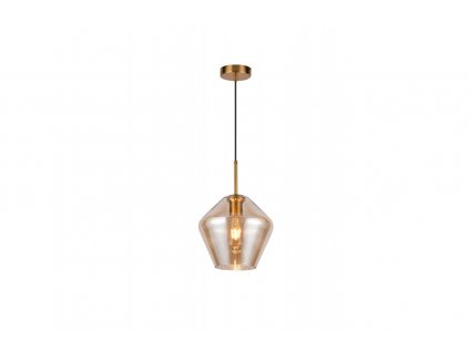 Luster závesný GTV DECOR LIME, farba zlatá, 230V,1 x E27,IP20