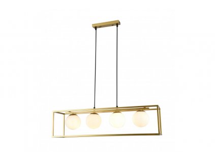 Luster závesný GTV DECOR AVELIN 3, farba zlatá, 230V,4 x E27,IP20