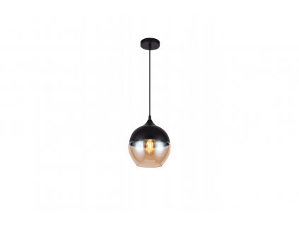 Luster závesný GTV DECOR LENDER, farba čierne, 230V,1 x E27,IP20