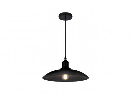 Luster závesný GTV DECOR HORIZON, farba čierny, 230V,1 x E27,IP20