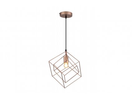 Luster závesný GTV DECOR ROSA, farba zlatá, 230V,1 x E27,IP20