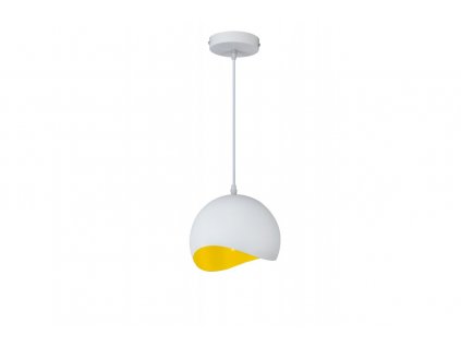 Luster závesný GTV DECOR MAVIA , farba bielo-žltá, 230V,1 x E27,IP20