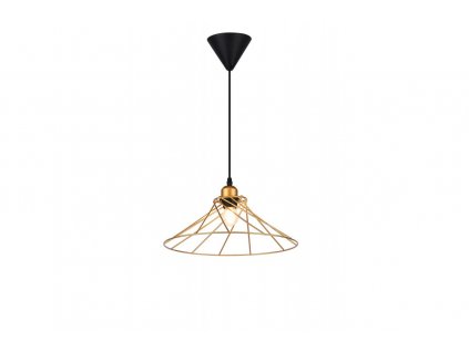Luster závesný GTV DECOR TILIA, farba zlatá, 230V,1 x E27,IP20