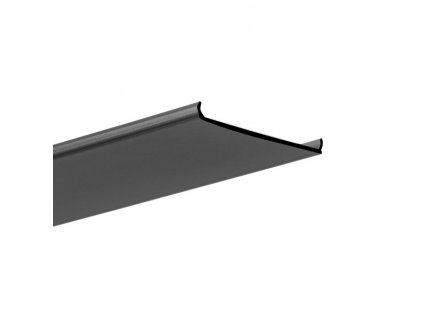 Kluś LED profilový kryt LIGER-45, B17086B (17089), čierny (Dĺžka 1m)