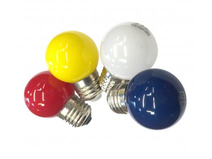 Žiarovka LED E27, 230V, 1W,IP65, žltá, 180*, 25 000h,