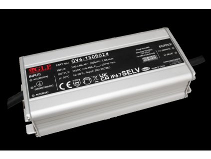 Zdroj ZSI 12V/12.5A, 150W, IP67, GV6-150B012, 4 roky záruka