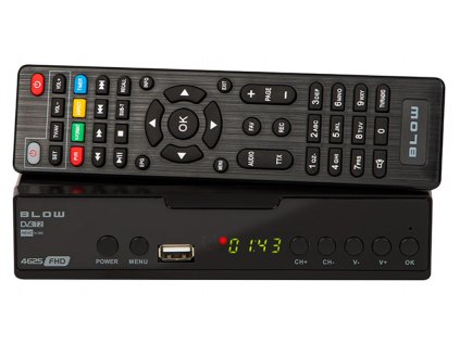 DVB-T2 prijímač BLOW 4625FHD,  HEVC (H.265), 1080p