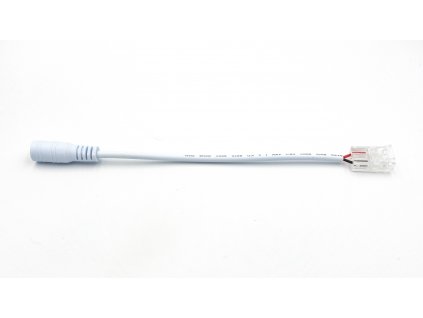 LED pásiková spojka, 10mm COB, 2-vodič, pásik-DC 2.1/5.5mm 15cm