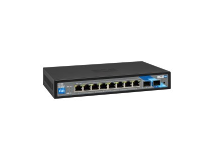 BCS BASIC switch PoE, 8x port 10/100/1000Mbps, 2x UPLINK 10/100/1000Mbps