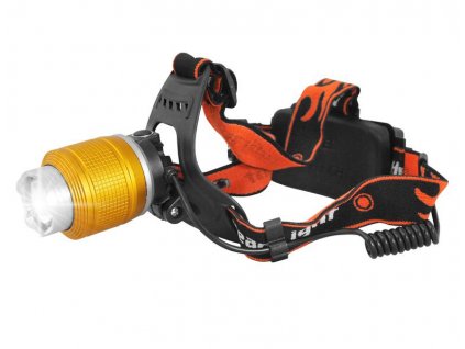 Svietidlo čelové LL48, T6, 8W, ZOOM, 600lm, 2x18650