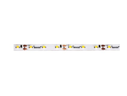 LED pásik 3528, biela-3000K, 12V, 4.8W/1m, 60 diód/1m, balenie 5m, IP20, 24W, CRI>80