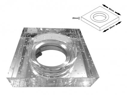 Svietidlo bodové MR16/GU10, RAFLO, biele