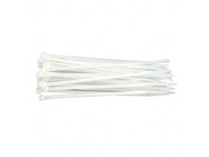 PVC sťahovací pásik 180/4mm, biely, 100ks