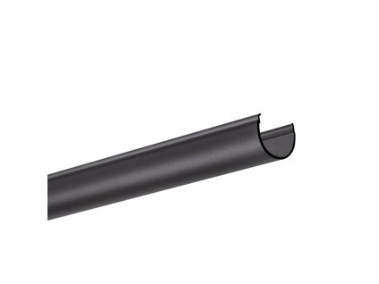 Kluś LED profilový kryt G-22R, oblý, B17006B, čierny (Dĺžka 1m)