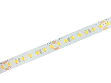 LED pásik 2835, biela-3000K, 24V, 16W/1m, 140 diód/1m, balenie 10m, IP20, biely podklad, 2360lm/m