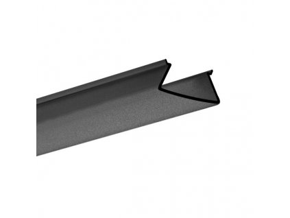 Kluś LED profilový kryt FOLED-27, B17045B (17045), čierny (Dĺžka 2m)