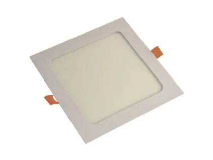 Svietidlo zapustené 230V, BIELE, LED 12W, 4000K, štvorcový rámik